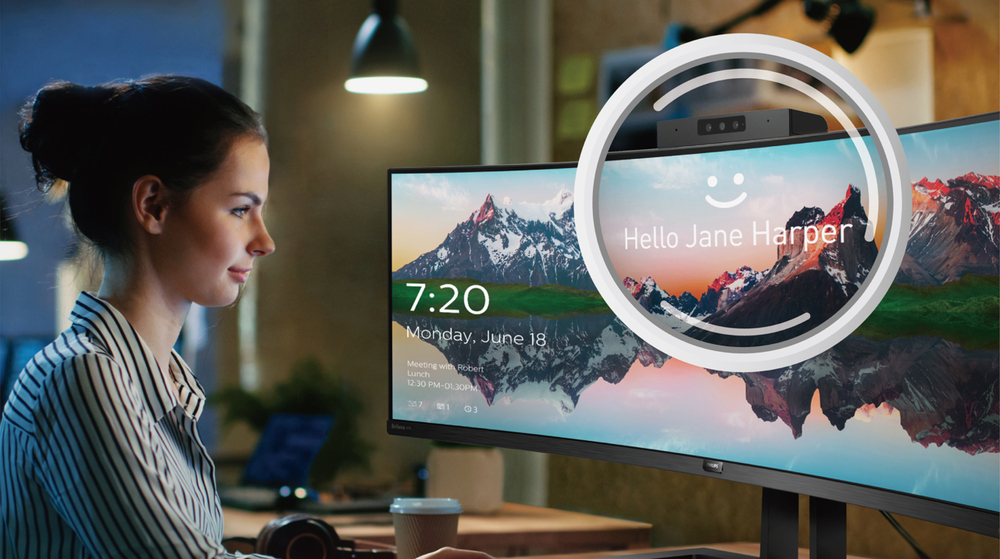 Sikkert login med pop op-webkamera