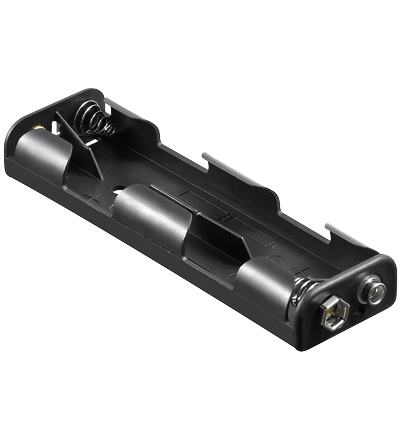 4x AA (Mignon) battery holder<br>Push on