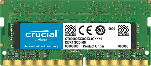 Crucial RAM 4GB DDR4 2666MHz CL19 Laptop Memory CT4G4SFS8266