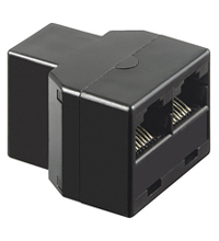 Forbindelsesled, RJ45-Y, 8 pol hun/2x8 hun