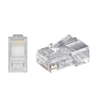 RJ45 Modular Plug for Round Cables, 8-Pin