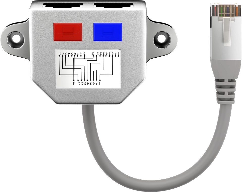 Netværksadapter, Y-splitter/samler, CAT5