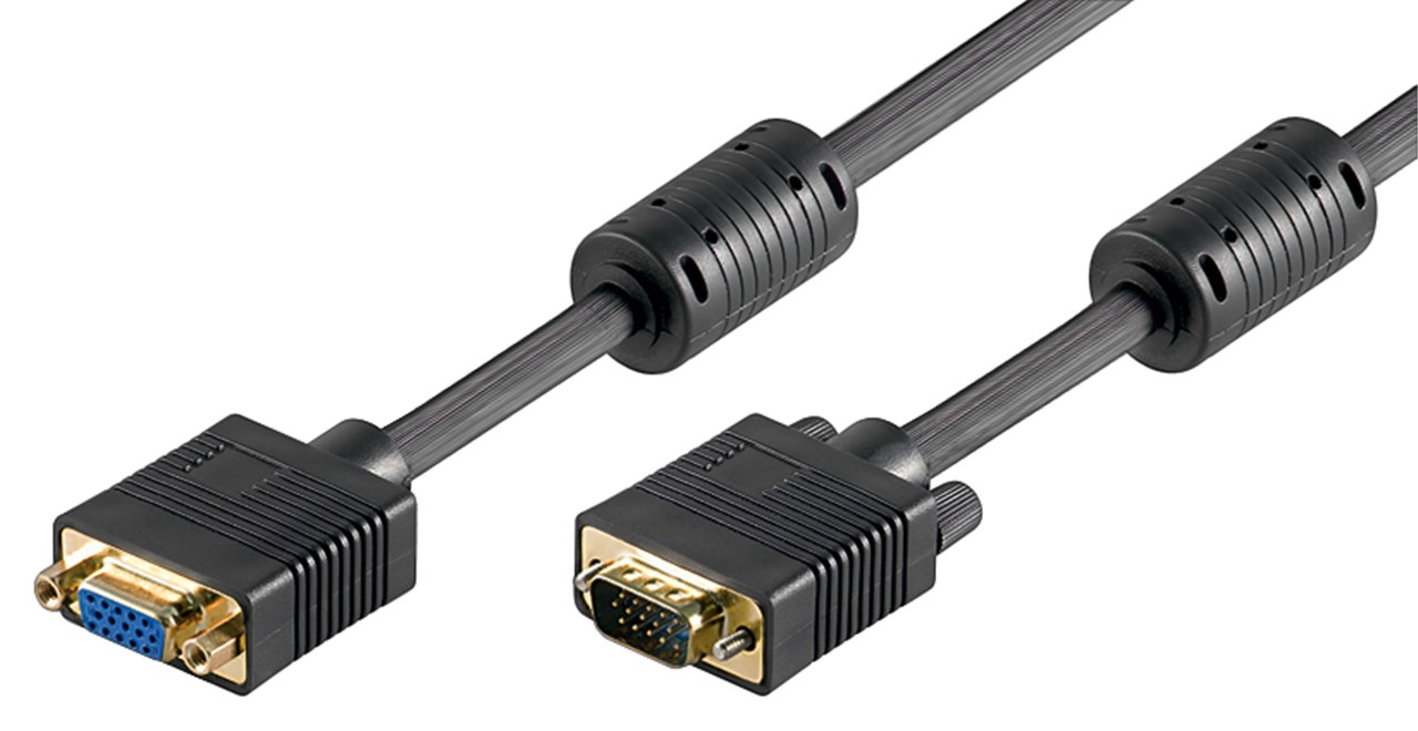 SVGA forl. kabel, 15 pol SUB-D han/hun, 20 m