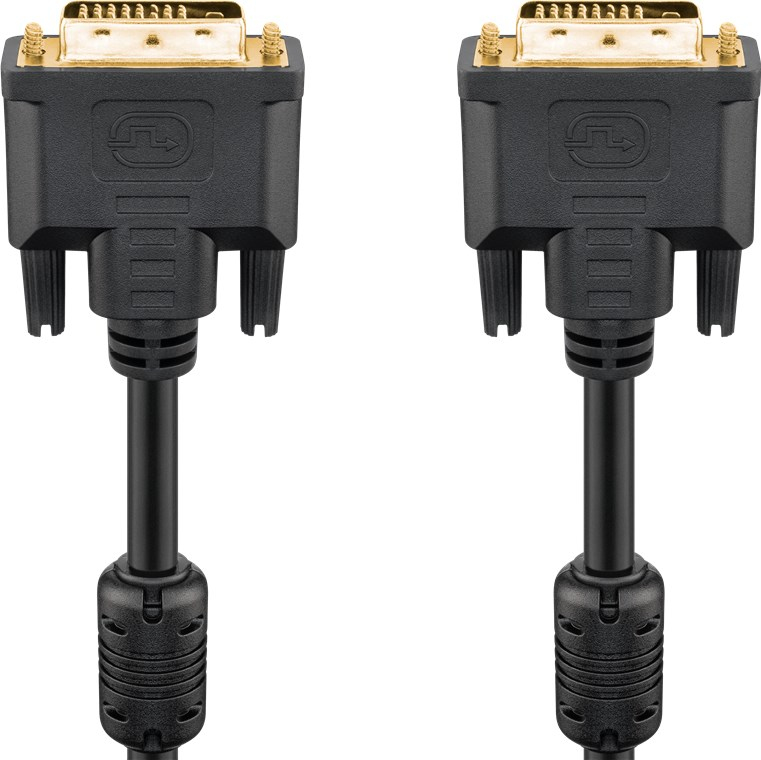 DVI monitor kabel 24+1 han/han, 5 m