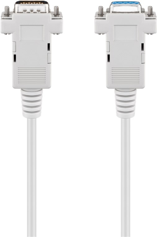Seriel forl. kabel, 9 pol SUB-D han/hun, 2 m