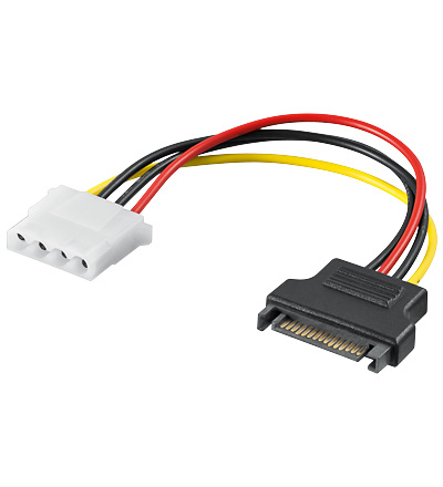 Strøm kabel, SATA han til 5,25 hun