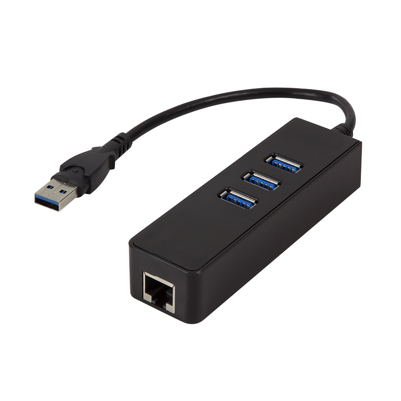 USB3.0 til RJ45 10/100/1000  + 3 port USB HUB