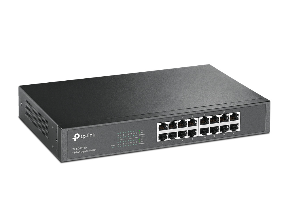 TP-LINK TL-SG1016D Switch 16 ports Black