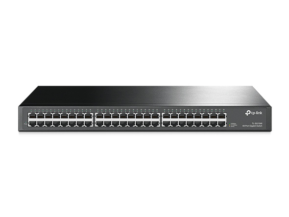 TP-Link TL-SG1048 netværksswitch Ikke administreret Gigabit Ethernet (10/100/1000) 1U Sort
