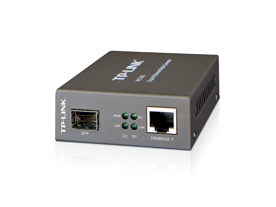 TP-Link Gigabit SFP Media Converter, Complies with IEEE 802.3ab and IEEE 802.3z, FX Port Support...