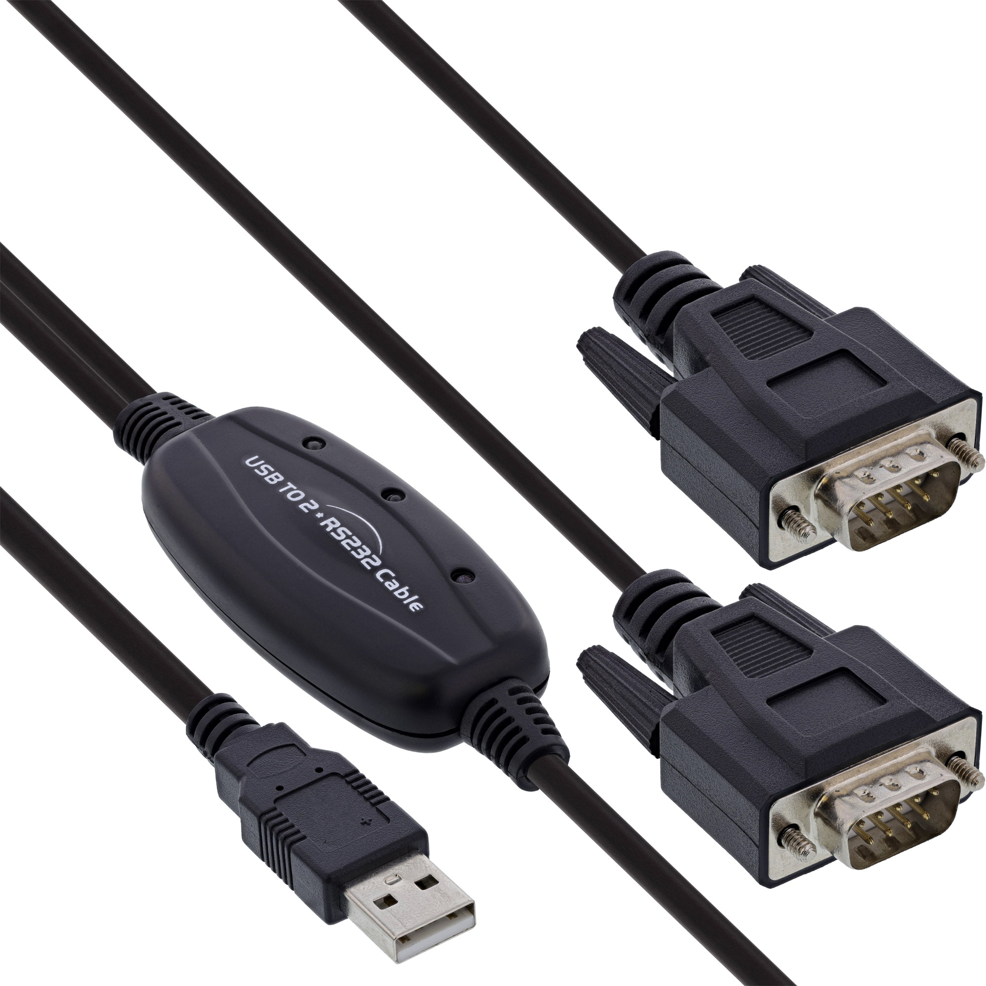 USB til 2 x seriel adapter