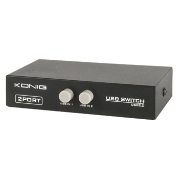 USB2 share hub, 2 PC/1 printer manuel knapper