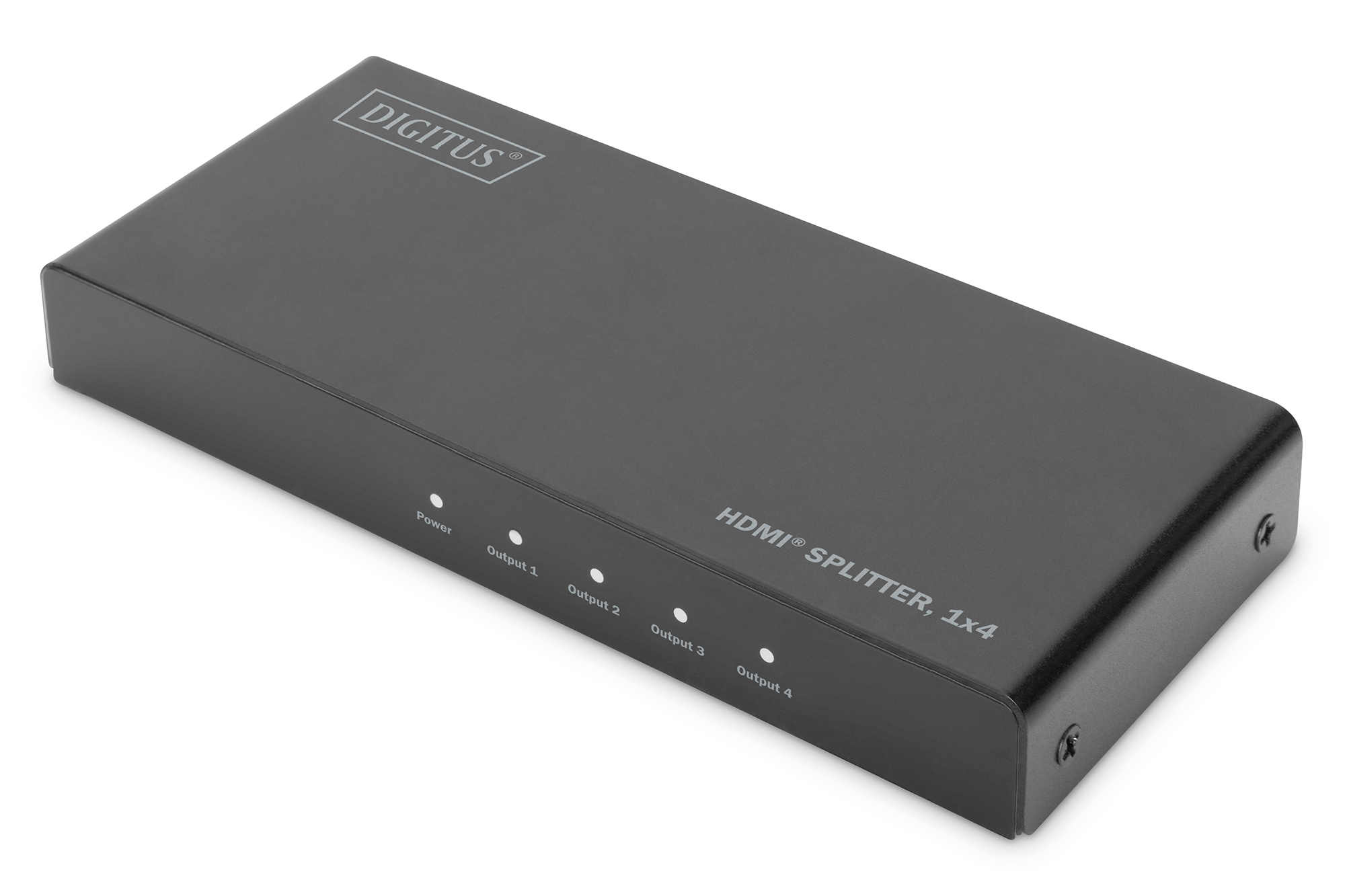 Digitus 4K HDMI Splitter, 1x4, 4K2K, UHD/60Hz EDID, HDR, HDCP, black