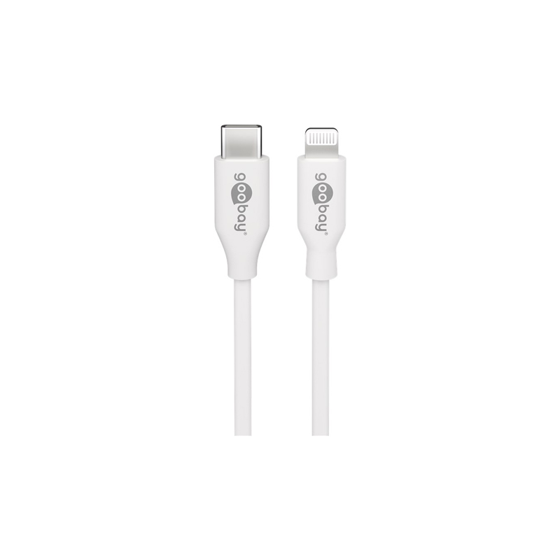 IPhone Lightning Data/Lader USB-C 1m, Hvid