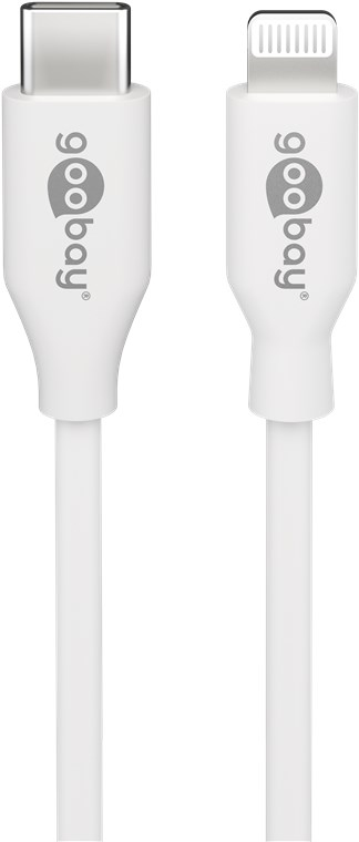 IPhone Lightning Data/Lader USB-C 0,5m, Hvid