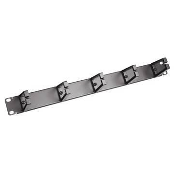Horisontal kabelodrner til 19 rack 1HE, sort