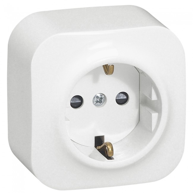 Legrand Forix stikkontakt enkelt i hvid 16A