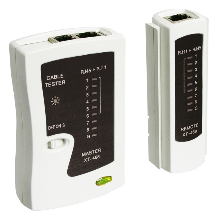 Goobay 68856 Network Cable Tester, Black/White