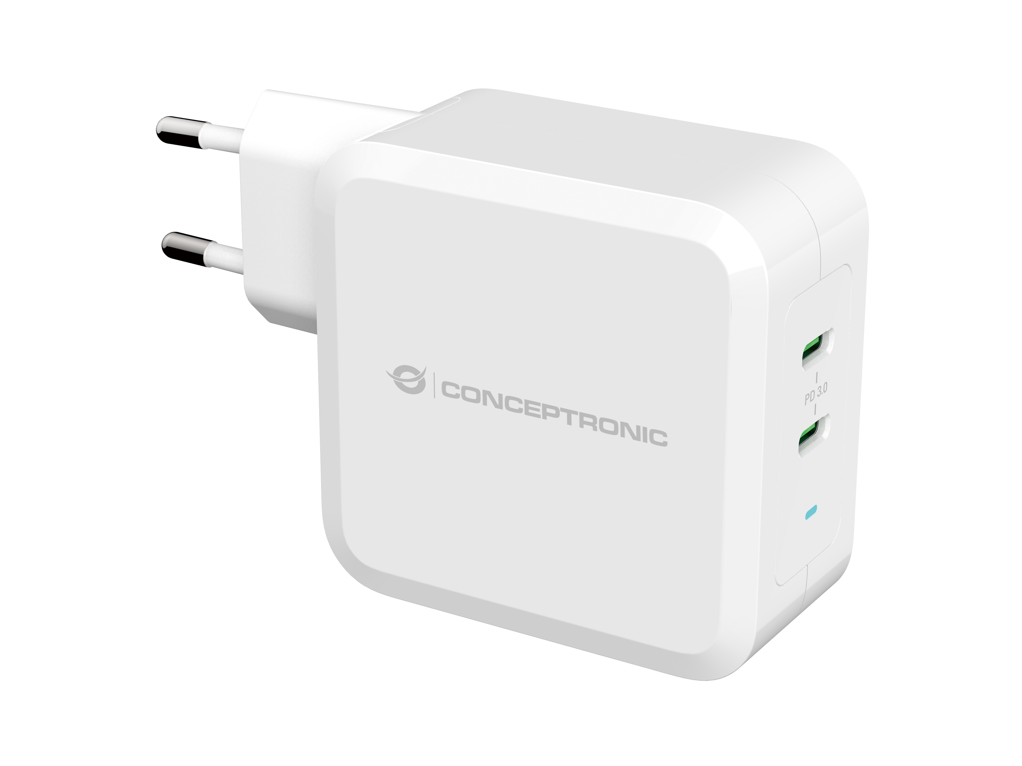 Conceptronic ALTHEA08W oplader til mobil enhed Hvid Indendørs