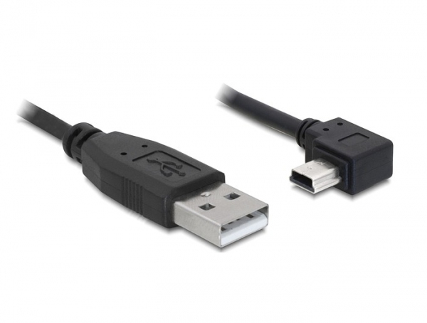 DELOCK USB KABEL A -> MINI-B ST/ST 0.50M 90°