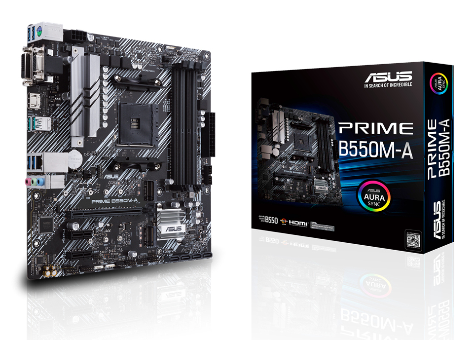 ASUS PRIME B550M-A - motherboard - micro ATX - Socket AM4 - AMD B550
