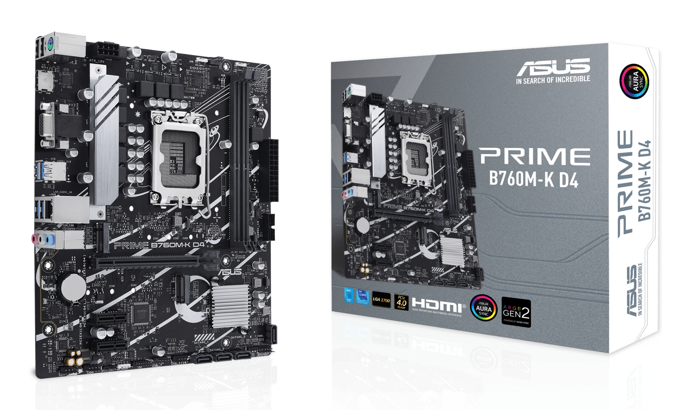 ASUS PRIME B760M-K D4 (mATX, B760, LGA 1700, DDR4)