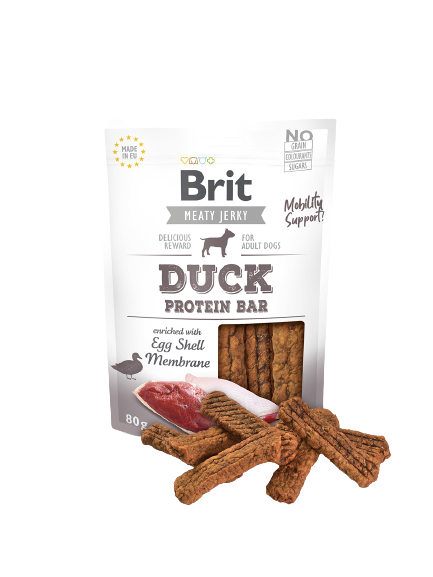 Brit JERKY DUCK PROTEIN BAR 80G (Adult, 80 g)