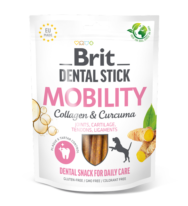 Brit Care Dental Stick Mobility with Curcuma & Collagen 7 pc
