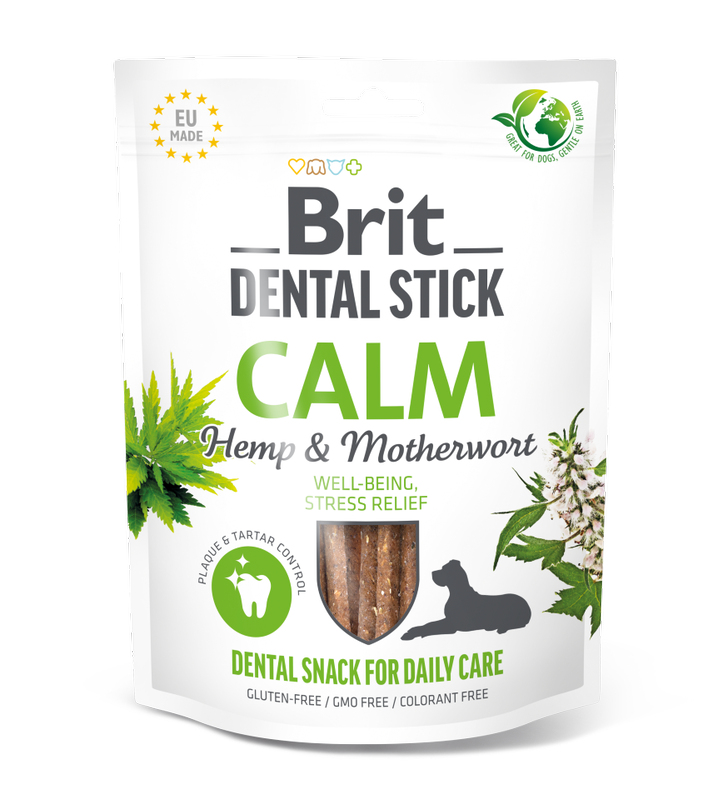 Brit Dental Stick Calm Hemp & Materwort 251g (Adult, 1 pcs., 272 g)
