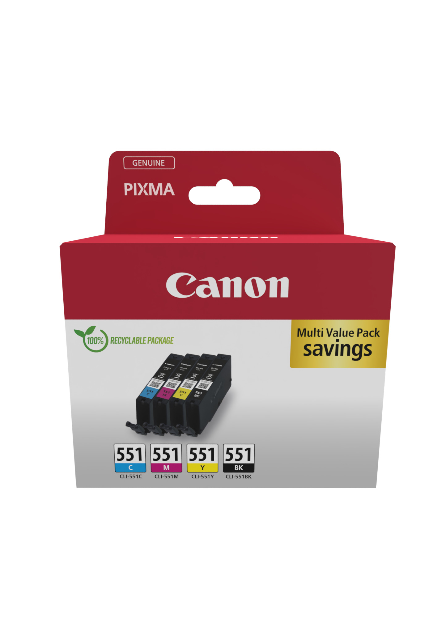 Canon 6509B009 blækpatron 4 stk Original Standard udbytte Sort, Blå, Magenta, Gul