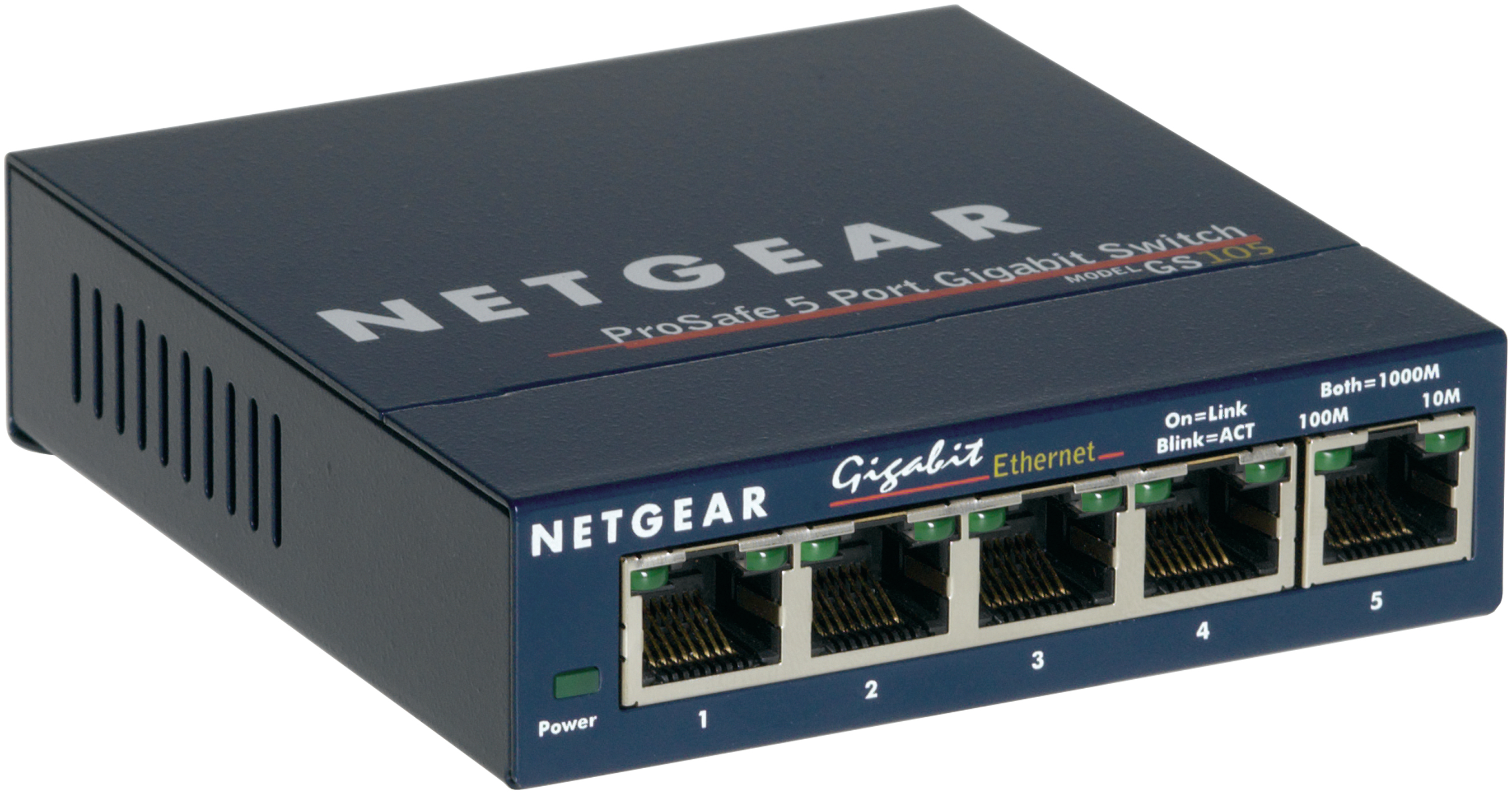 NETGEAR GS105 - Switch - 5 x 10/100/1000 - Desktop