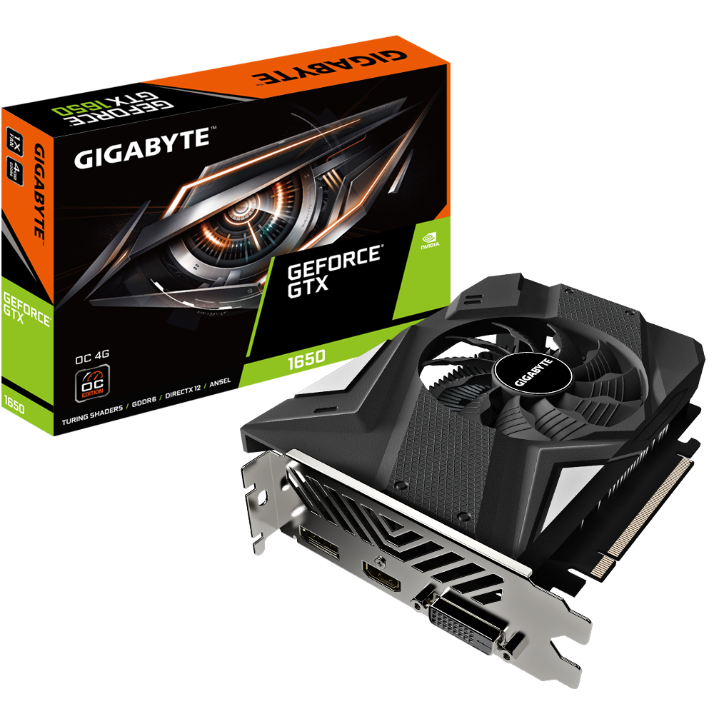 Gigabyte GeForce GTX 1650 D6 OC 4GB Graphics Card GV-N1656OC-4GD V2