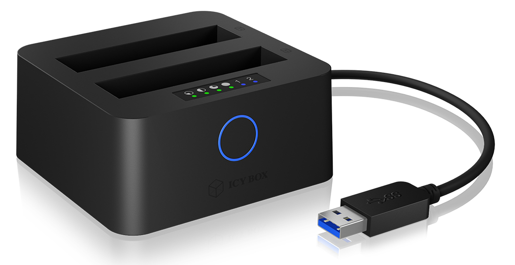 Dockingstation IcyBox USB 3.0 -> 2x 2.5" HDD/SSD Sata3 retail