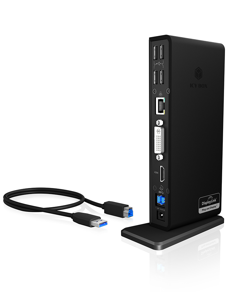 Icybox IB-DK2241AC Multi Docking Station for Notebook/PC