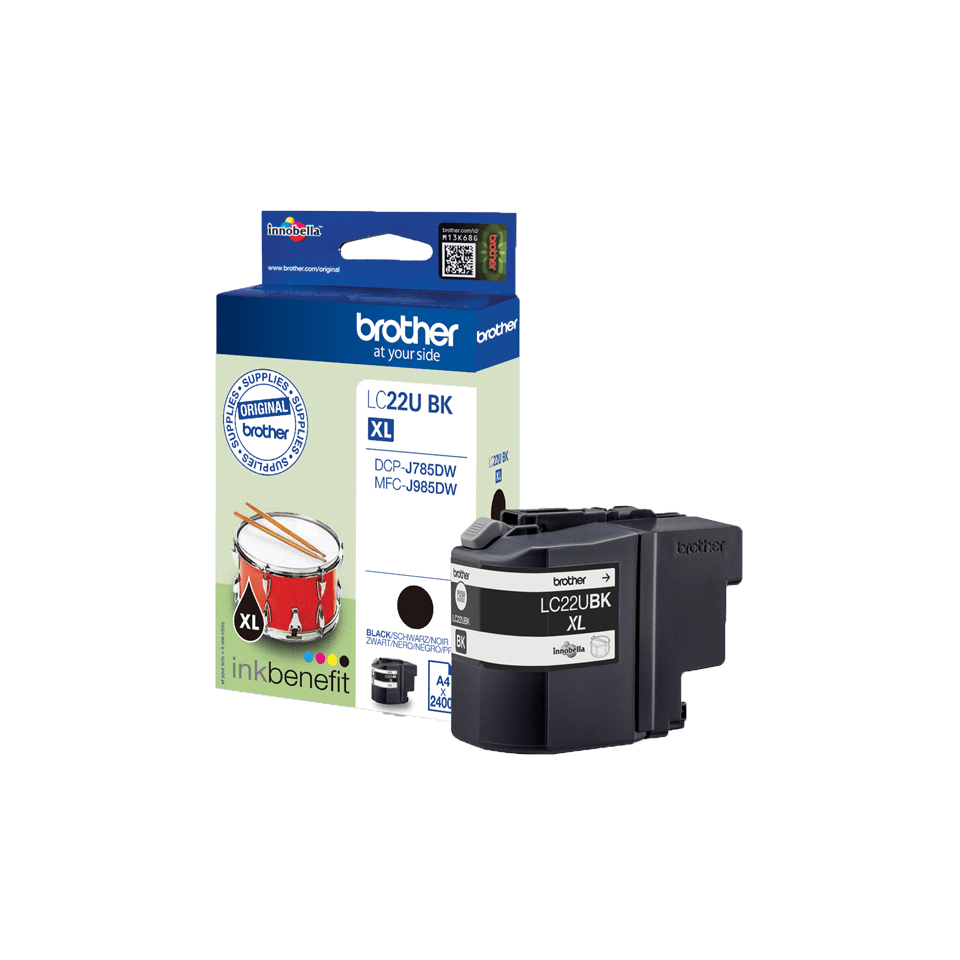 Brother High Capac Blk Ink Cartri 2400p For dcp-j785dw and