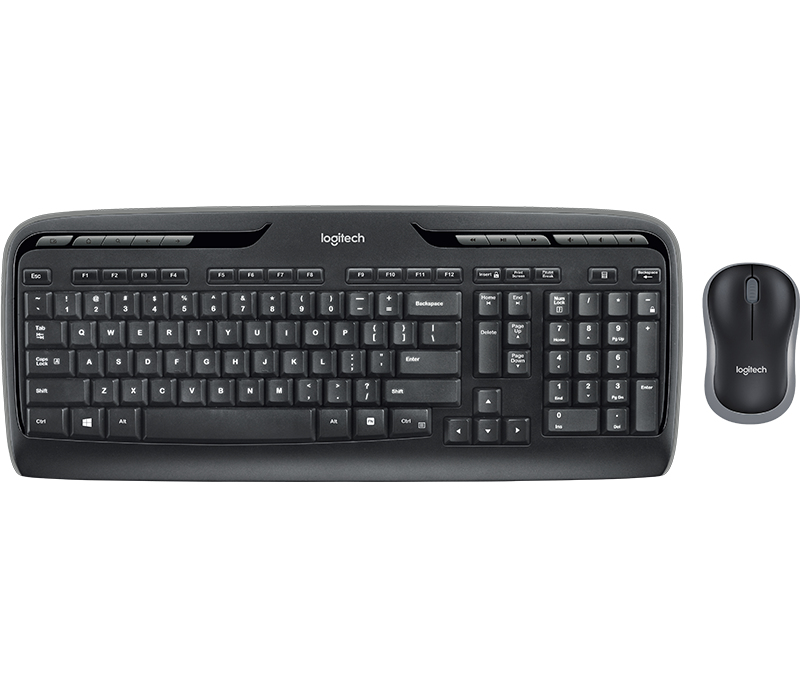 Logitech Wireless Combo MK330 tastatur Mus inkluderet RF trådløst QWERTY Nordisk