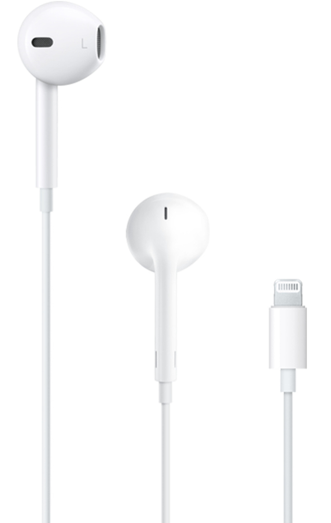 Apple EarPods Headphones with Lightning Connector. Microphone with Built-in Remote to Control Mu...