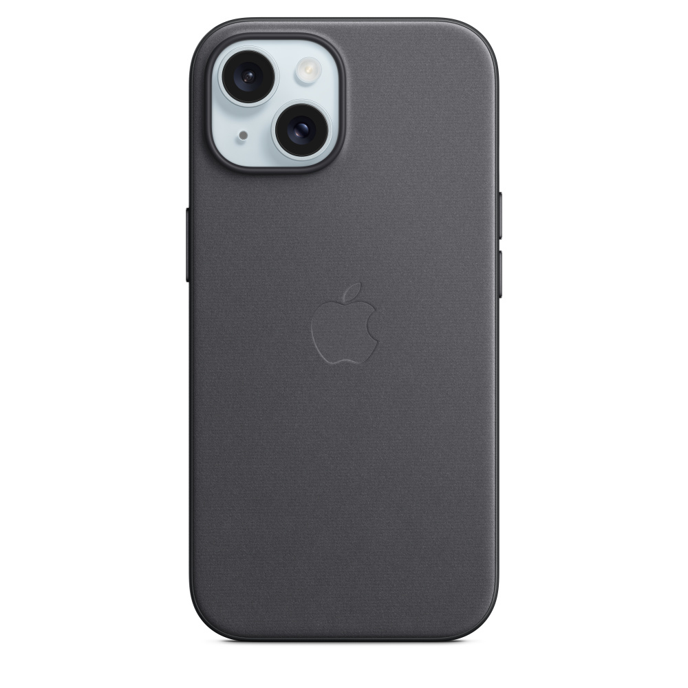 Apple Feingewebe Case iPhone 15 mit MagSafe (schwarz)