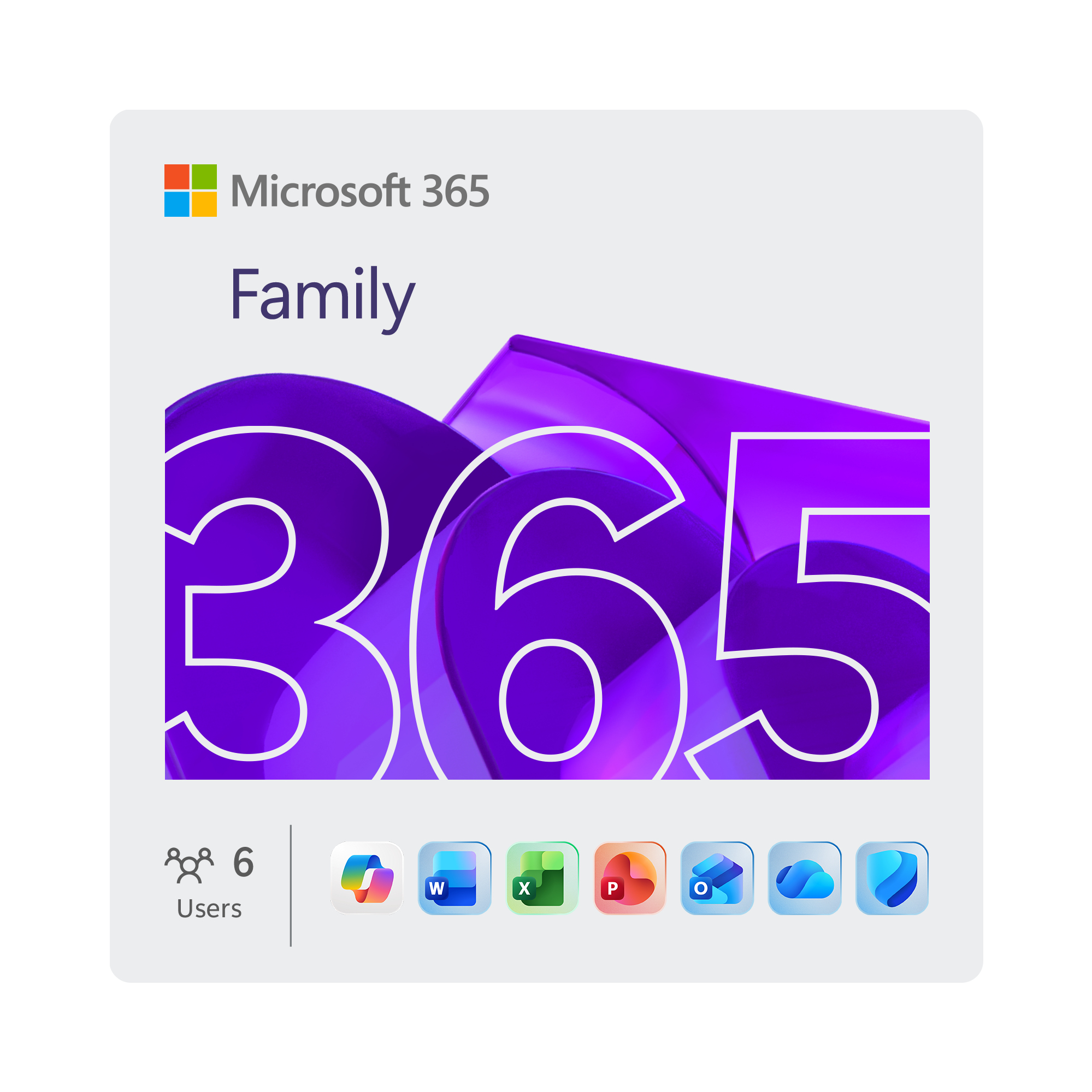 Microsoft Office 365 Home Premium 6 licens(er) 1 År Flersproget