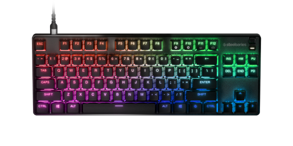 SteelSeries Apex 9 TKL - Mechanical Gaming Keyboard – Optical Switches – 2-Point Actuation – Com...