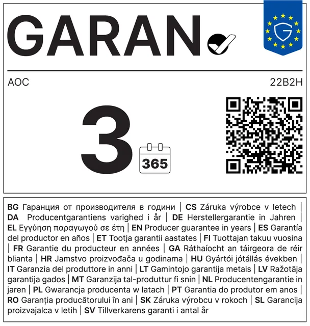 AOC 54,6cm (21,5") 22B2H    16:09 HDMI  black