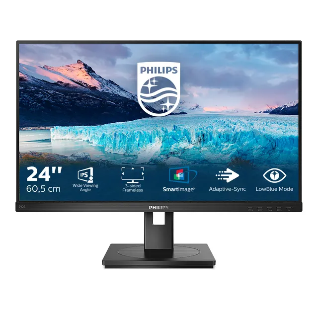 Philips S Line 242S1AE/00 LED display 60,5 cm (23.8") 1920 x 1080 pixel Fuld HD Sort