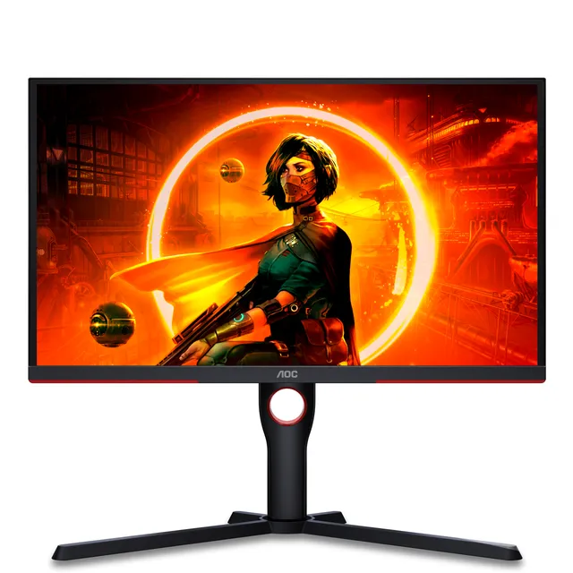 AOC 25G3ZM/BK computerskærm 62,2 cm (24.5") 1920 x 1080 pixel Fuld HD Sort, Rød