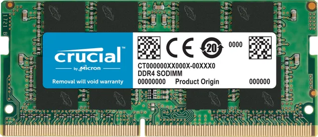 Crucial RAM 8GB DDR4 3200MHz CL22 SO-DiMM CT8G4SFRA32A