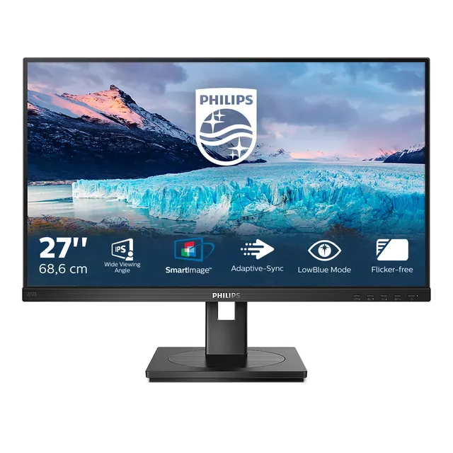 Philips S Line 272S1AE/00 LED display 68,6 cm (27") 1920 x 1080 pixel Fuld HD LCD Sort