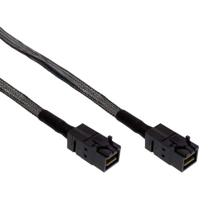 InLine Internes SAS-Kabel - mit Sidebands - SAS 6Gbit/s - gerade durchgeführt - 4-Lane - 4x Mini...