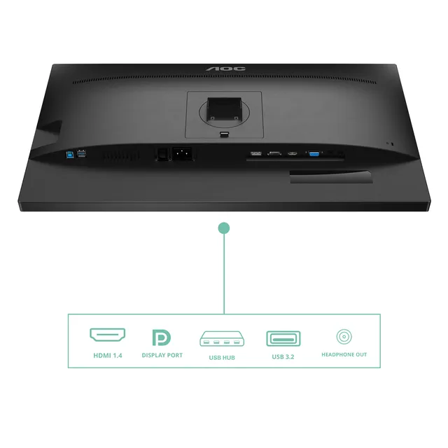 AOC 27 FHD IPS 75Hz HDMI,DP,DVI,VGA,SP,Højde