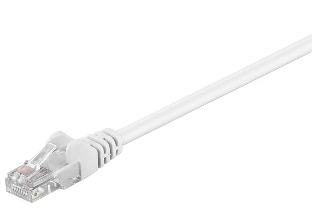 Goobay 68507 CAT 5e Patchcable, U/UTP, White, 30m Cable Length