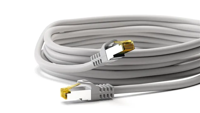 Patch kabel, S/FTP CAT7-PIMF, 0,50 m, grå
