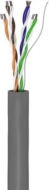 Installationskabel (stiv),UTP CAT5E,grå,305m,CCA